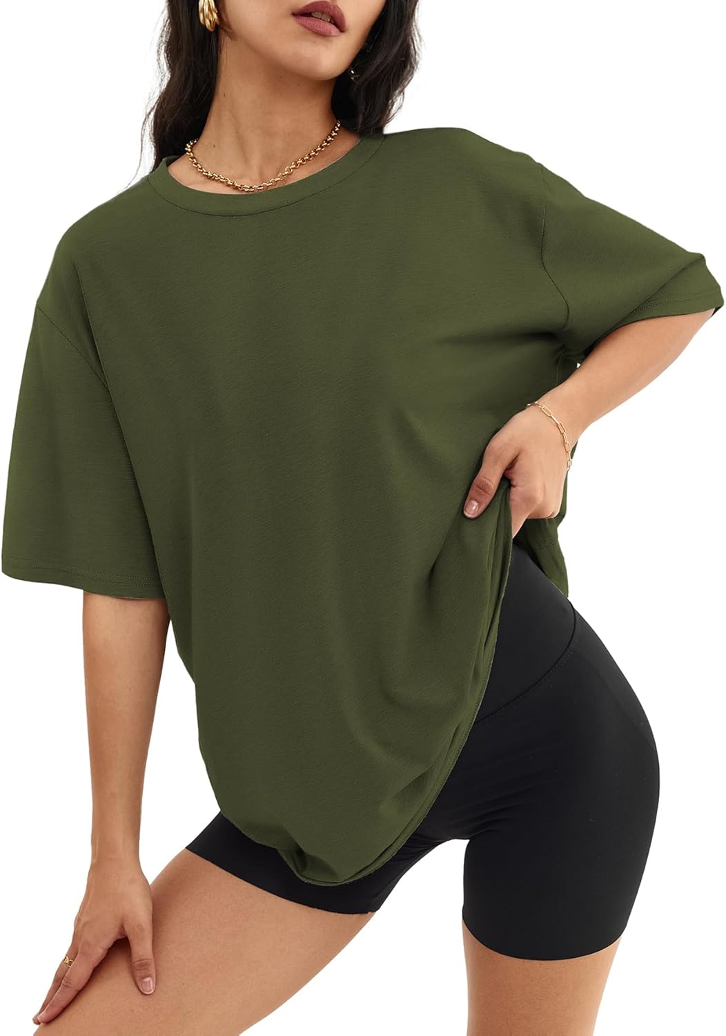 Women's Asymmetrical Wrap Skirts High Waisted Slit Hem Skort Shorts