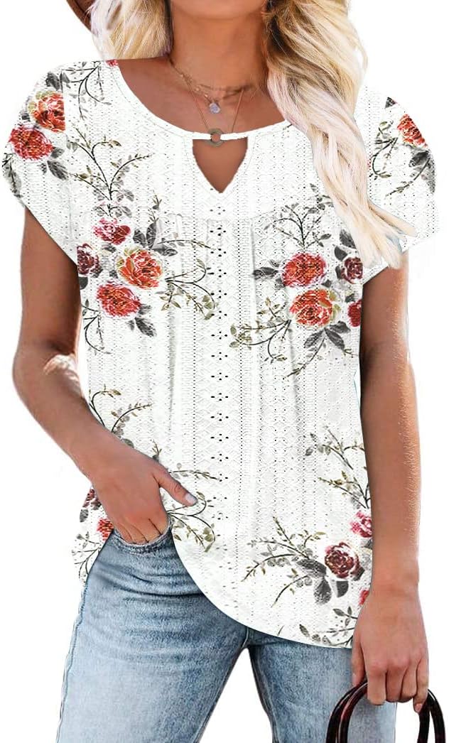 Womens Button Down V Neck Shirts Long/Short Sleeve Office Casual Business Plain Blouses Tops