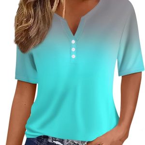 Women's 2026 Summer V Neck Ruffle Short Sleeve Blouse Business Office Casual Top Shirts