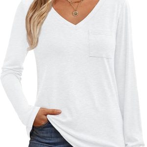 Womens Summer Dressy Chiffon Blouses V Neck Short Sleeve Tunic Tops for Leggings Casual T-Shirts