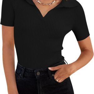 Women's Straight Leg Cropped Work Pants Elastic High Waist Wide Leg Business Casual Slacks with Pocket